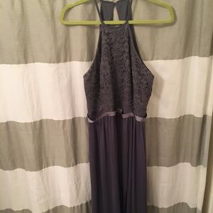 Davids Bridal Pewter Bridesmaids Dress